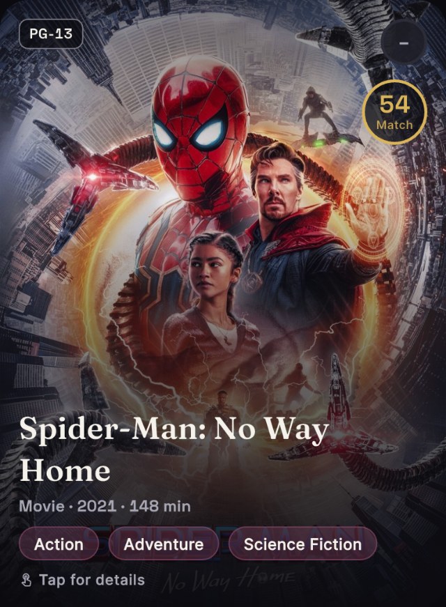 Spider-Man: No Way Home. Movie · 2021 · 148 min
